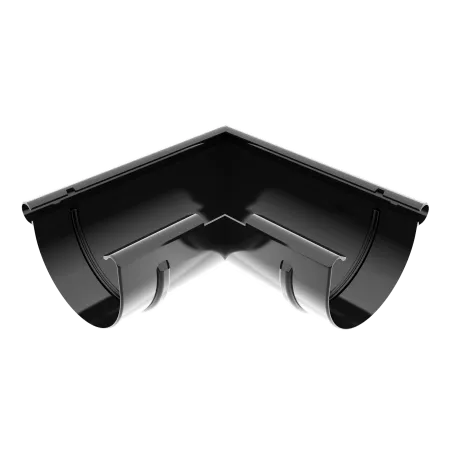Vnější roh 125 mm černý