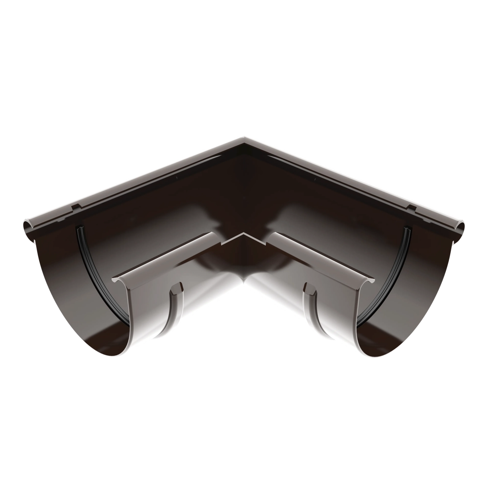 Vnější roh 125 mm hnědý