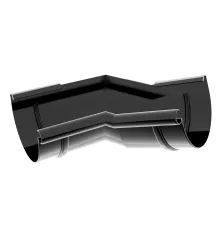 Vnitřní roh (dodatečný sklon) 125 mm černý