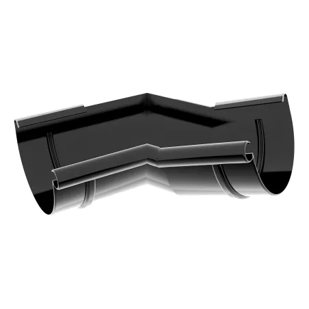 Vnitřní roh (dodatečný sklon) 125 mm černý