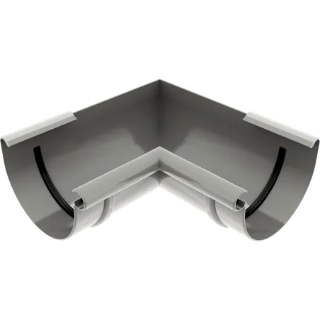 Vnitřní roh 125 mm šedý