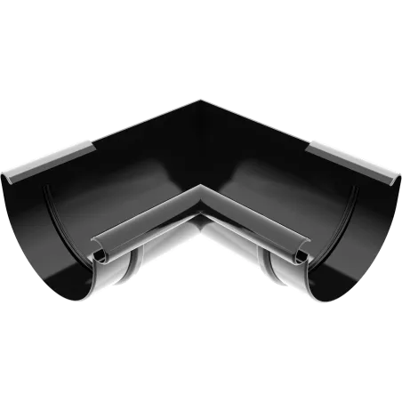 Vnitřní roh 125 mm černý