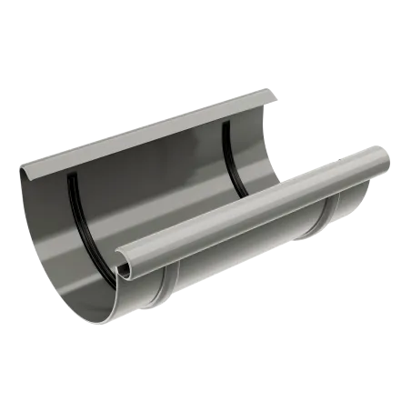 Žlabový spoj 125 mm šedý