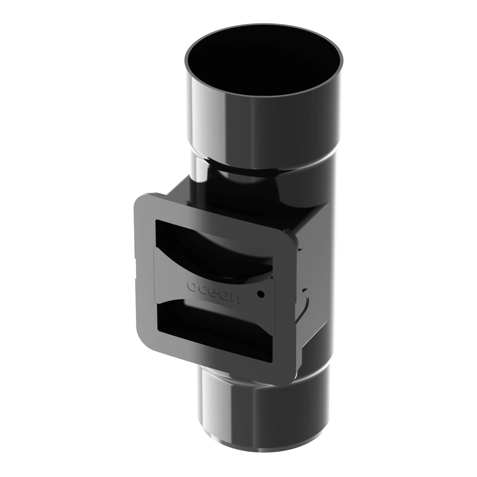 Čistící otvor 110 mm černý