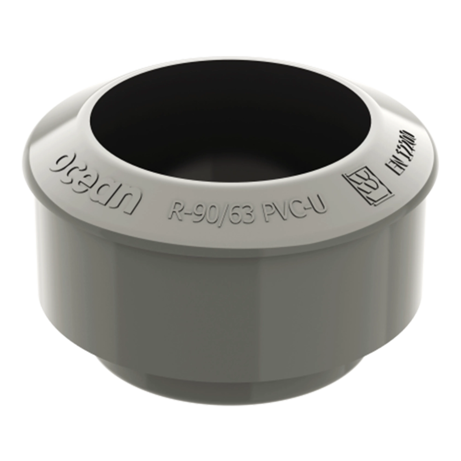 Redukční adaptér 63 mm / 90 mm šedý