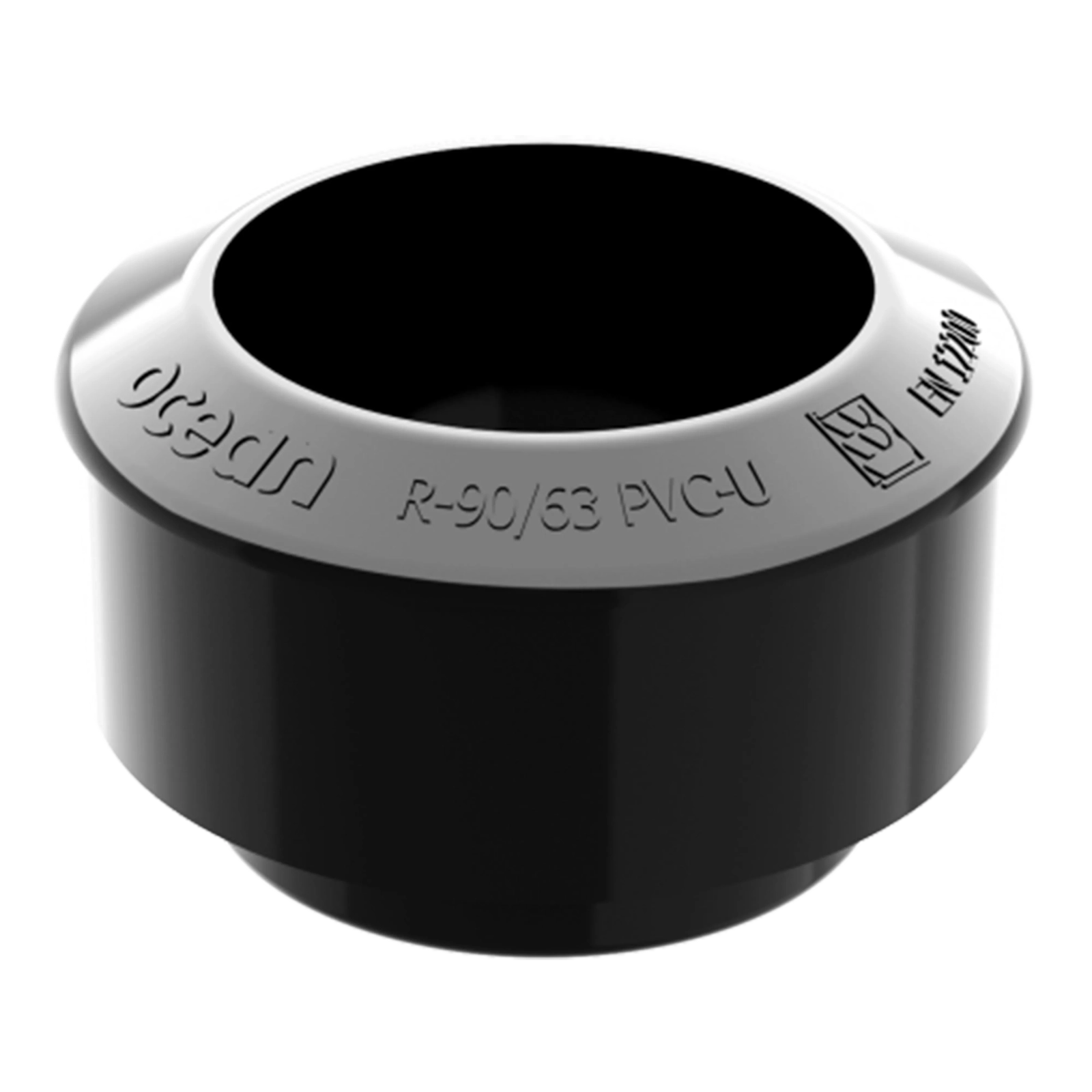 Redukční adaptér 63 mm / 90 mm černý