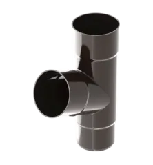 T-trubka 90 mm / 90 mm hnědá