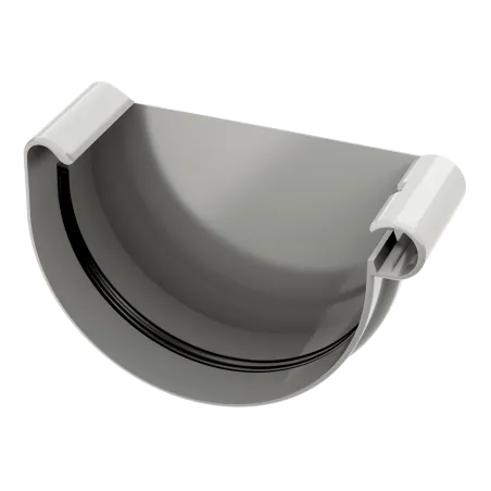 Koncový uzávěr vlevo 100 mm šedý