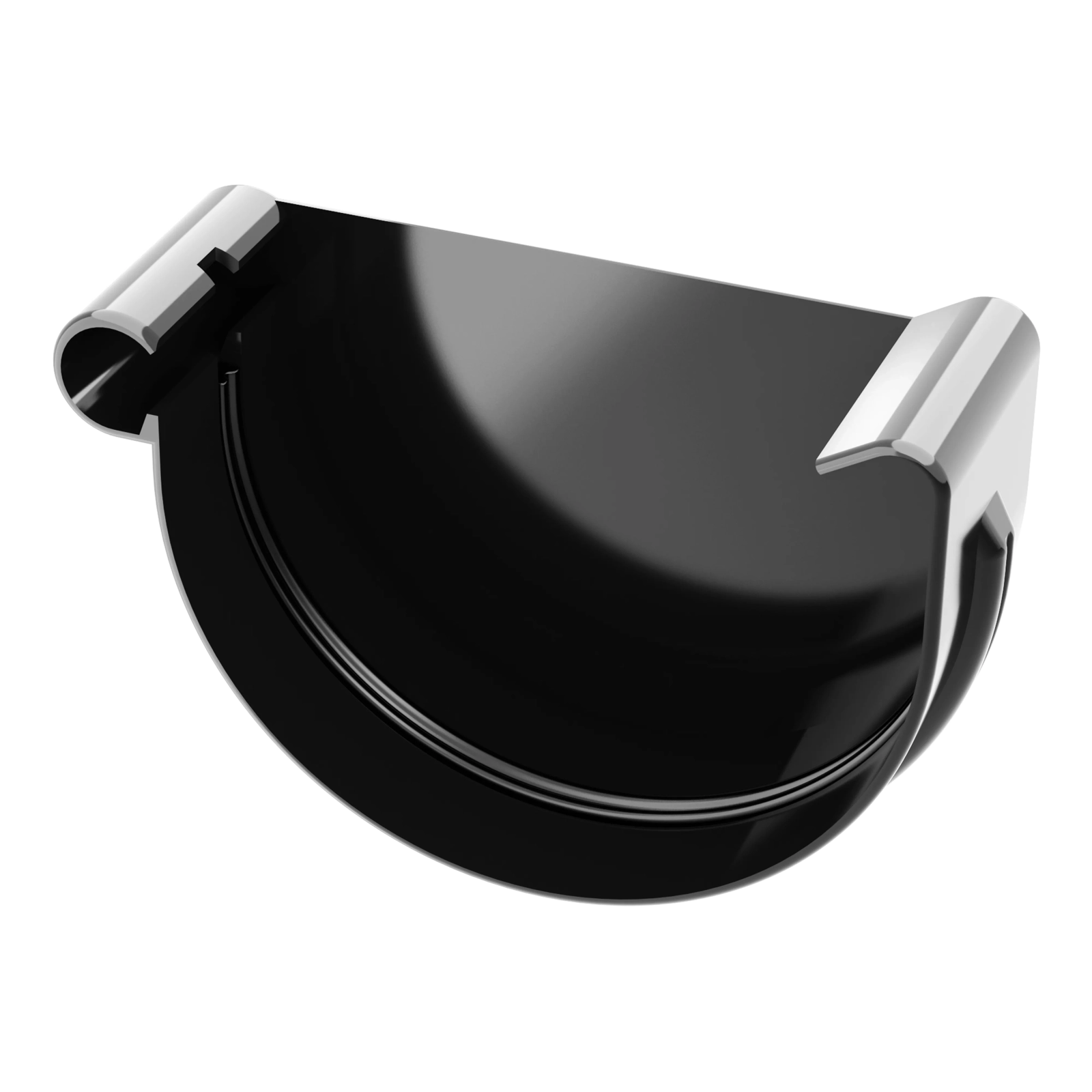 Koncový uzávěr levý 100 mm černý