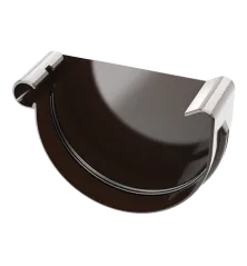 Koncový uzávěr levý 100 mm hnědý