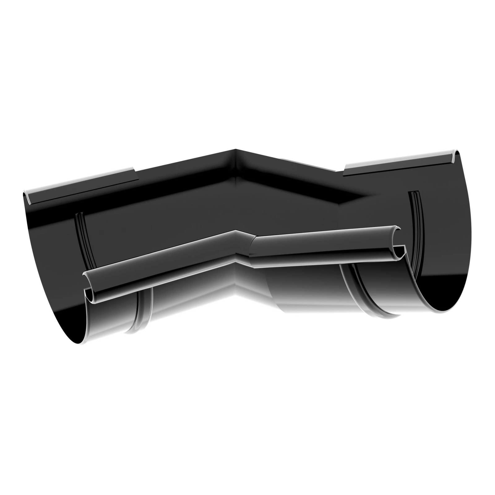 Vnitřní roh (dodatečný sklon) 100 mm černý