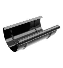 Žlabový spoj 100 mm černý