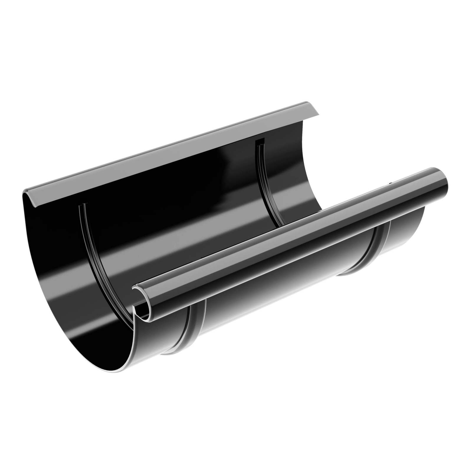 Žlabový spoj 100 mm černý