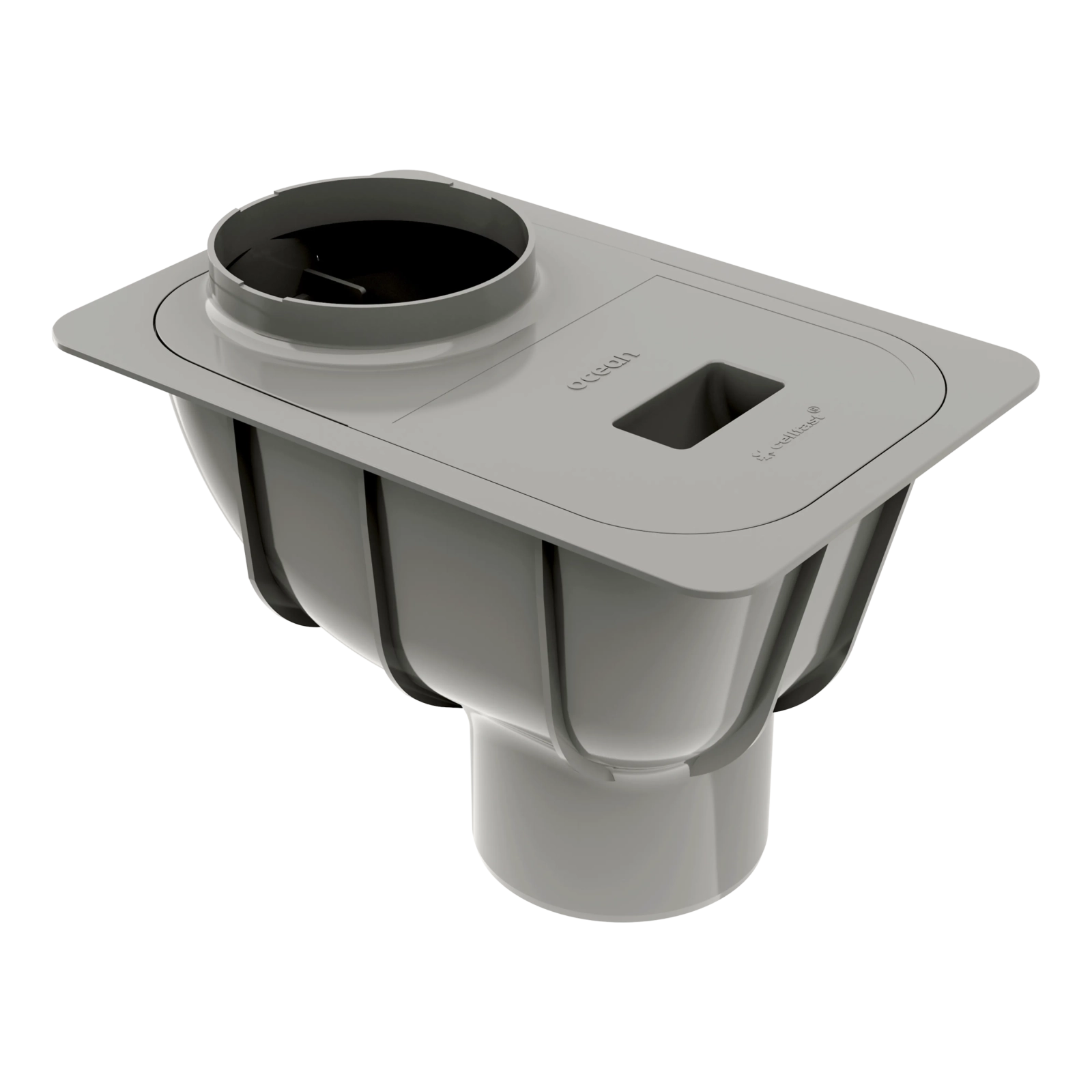 Lapač sedimentu šedý