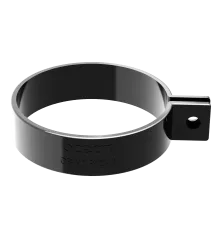 LEFOLYÓCSŐ upínací kroužek 63 mm černý