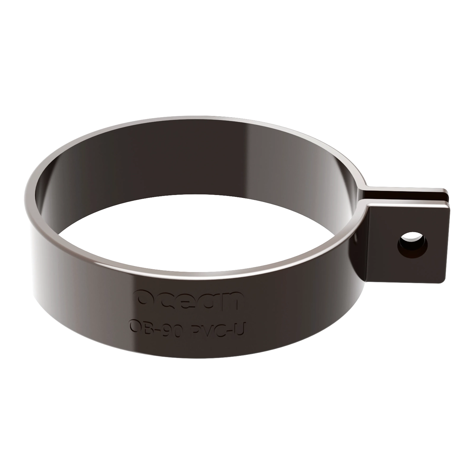 LEFOLYÓCSŐ upínací kroužek 63 mm hnědý