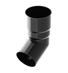 Koleno 63 mm černé