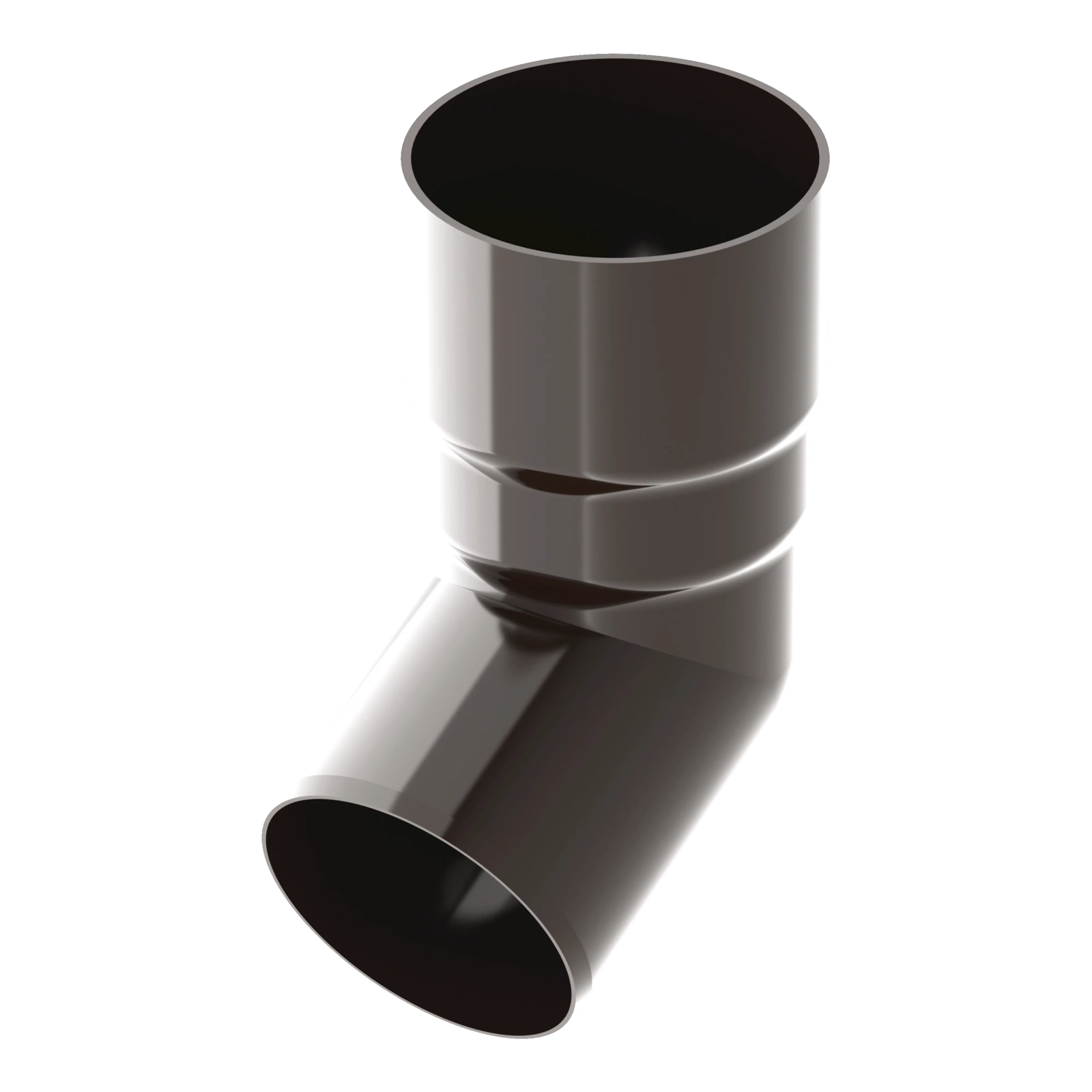 Koleno 63 mm hnědé