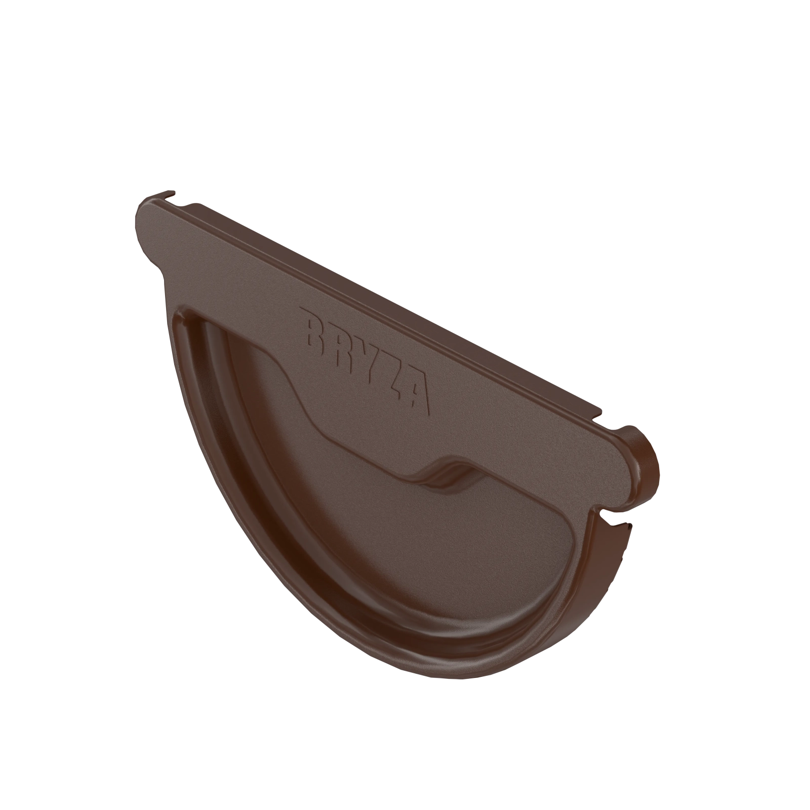 BRYZA STAL Univerzální čelo žlabu 150 mm hnědý