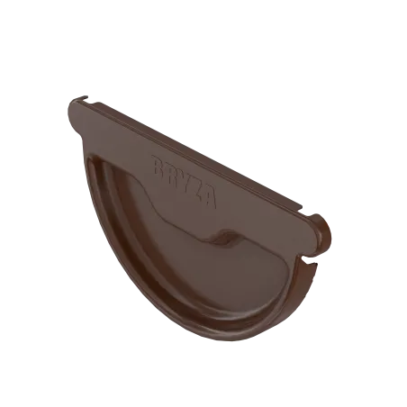 BRYZA STAL Univerzální čelo žlabu 150 mm hnědý