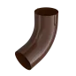 BRYZA STAL Koleno svodu 100 mm hnědá