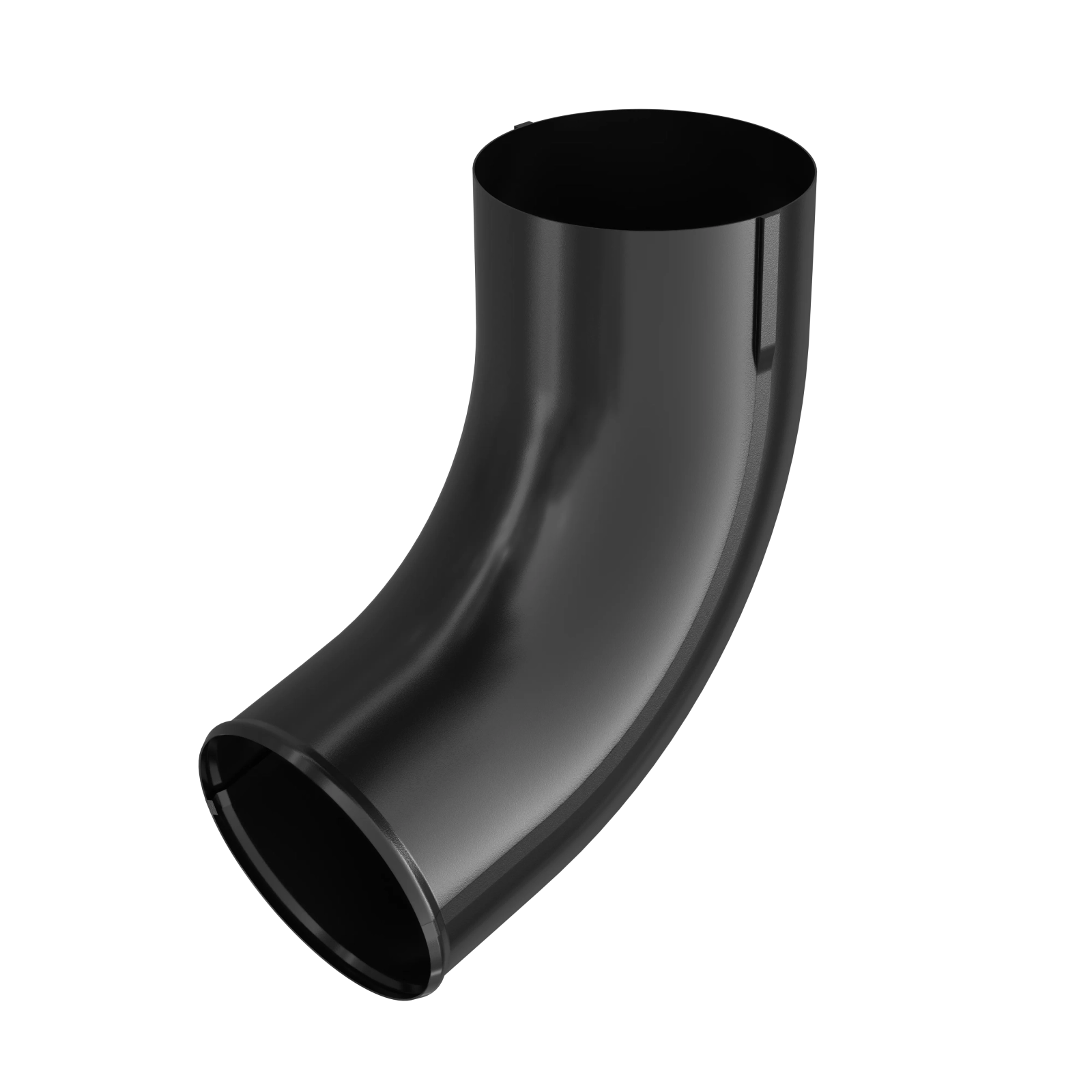 BRYZA STAL Výtokové koleno svodu 100 mm černá