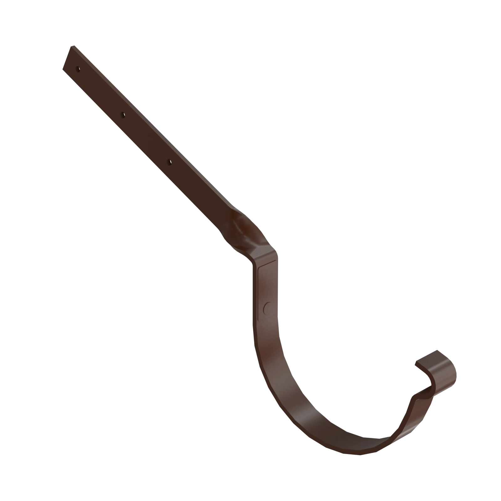BRYZA STAL Hák žlabu překroucený 150 mm hnědý