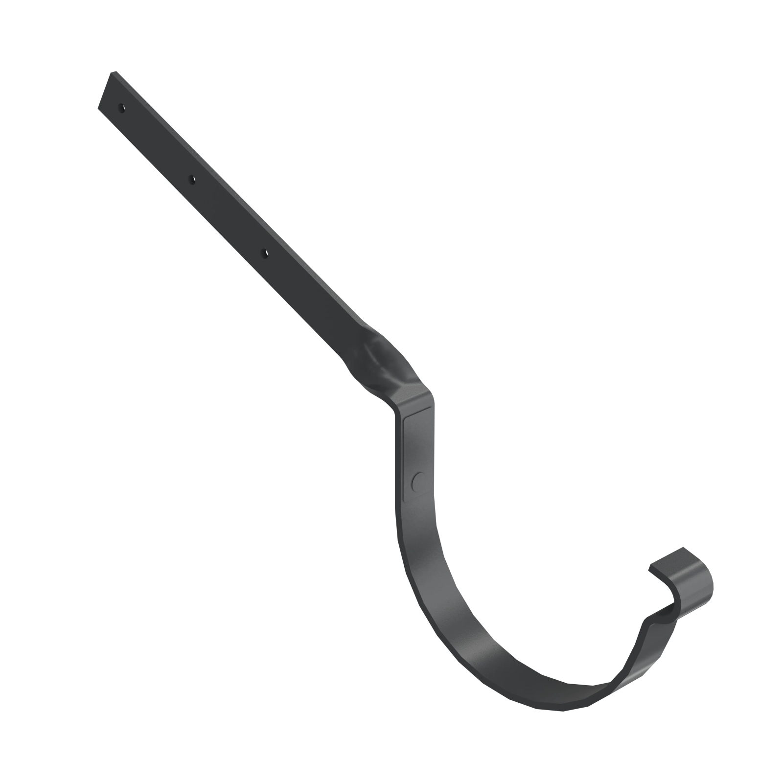 BRYZA STAL Hák žlabu překroucený 150 mm grafitový