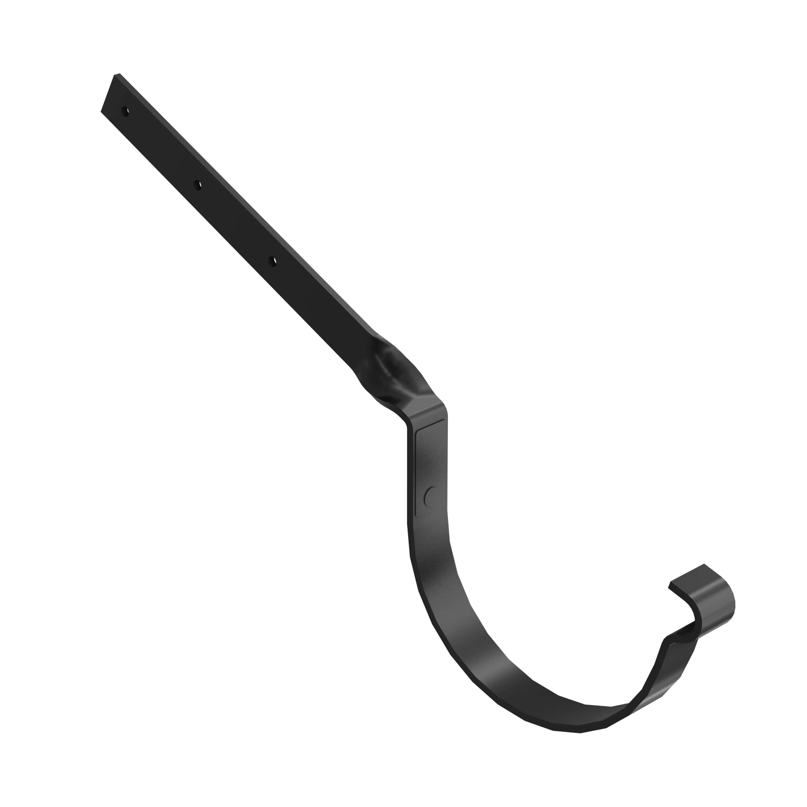 BRYZA STAL Hák žlabu překroucený 150 mm černý