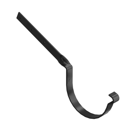 BRYZA STAL Hák žlabu překroucený 150 mm černý