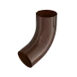 BRYZA STAL Koleno na potrubie 90 mm hnedé