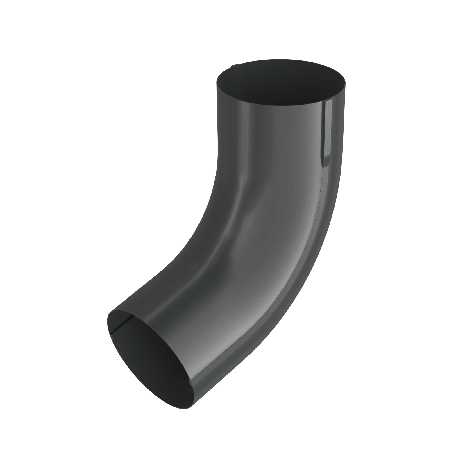 BRYZA STAL Koleno svodu 90 mm grafitová