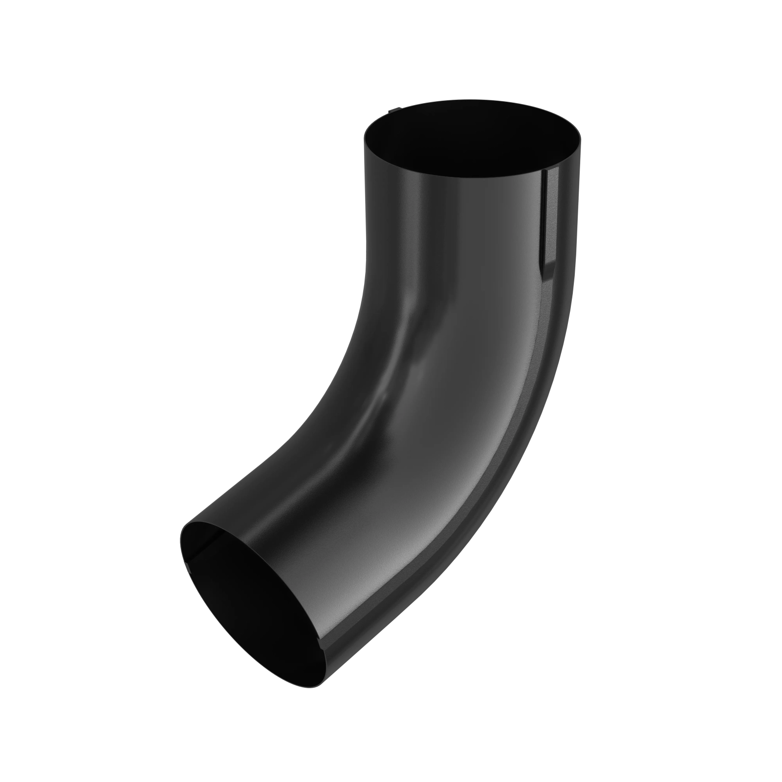 BRYZA STAL Koleno svodu 90 mm černá