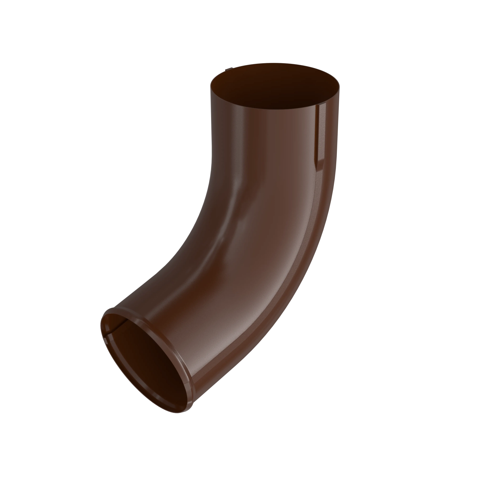 BRYZA STAL Výtokové koleno svodu 90 mm hnědá