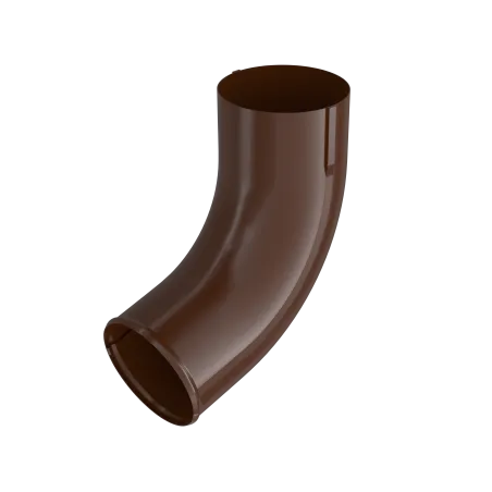 BRYZA STAL Výtokové koleno svodu 90 mm hnědá