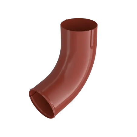 BRYZA STAL Výtokové koleno svodu 90 mm cihlově červená