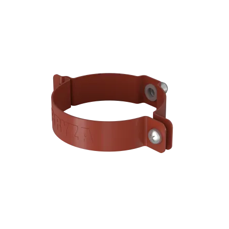 BRYZA STAL Upínací krúžok na potrubie 90 mm tehlovočervený