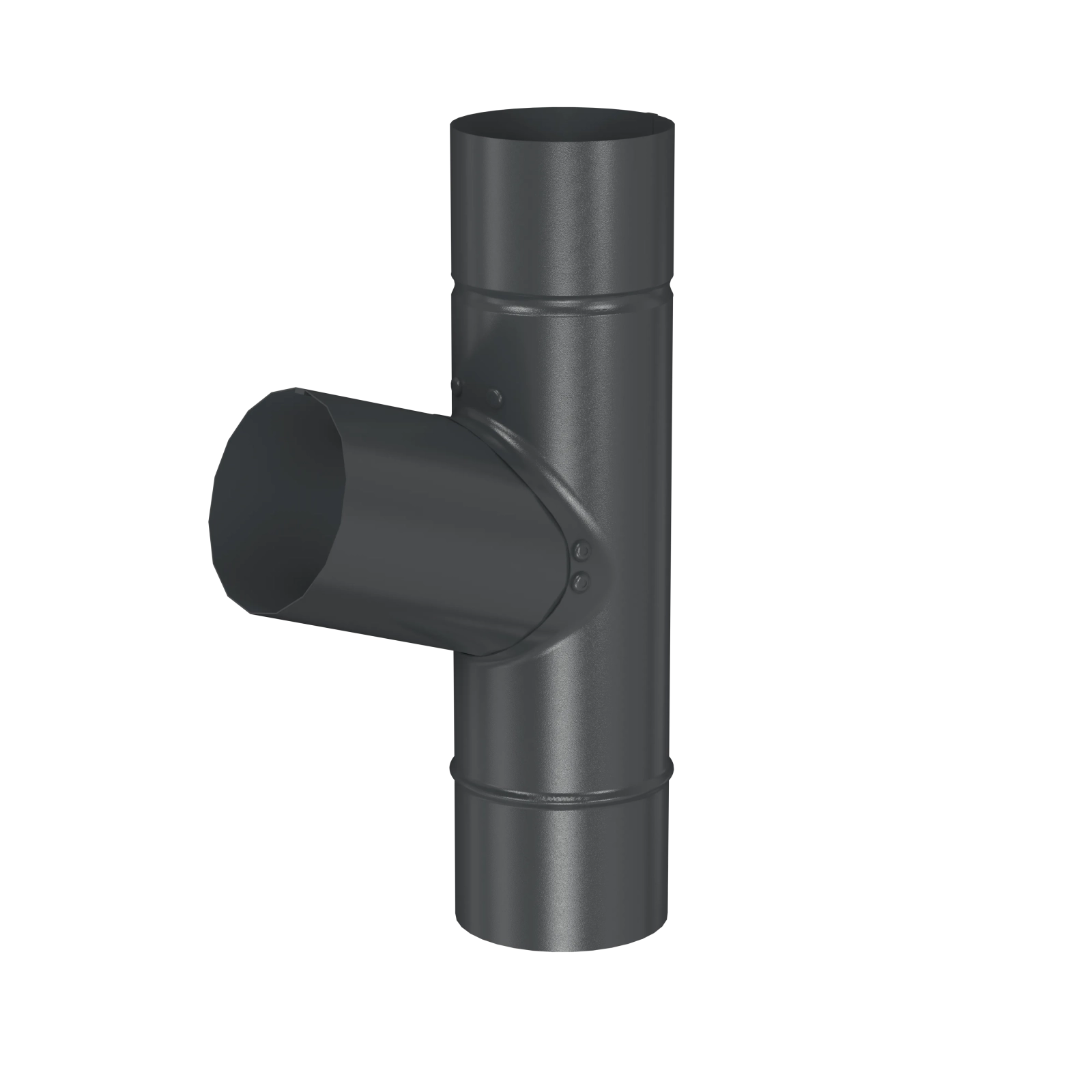 BRYZA STAL T-rúra 90 / 90 / 90 mm grafitová