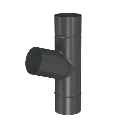 BRYZA STAL T-rúra 90 / 90 / 90 mm grafitová