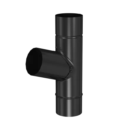 BRYZA STAL Odbočka svodu 90 mm černá