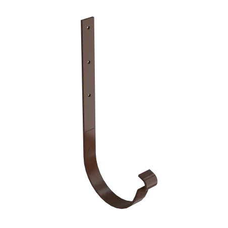 BRYZA STAL Hák žlabu rovný 125 mm hnědý