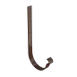 BRYZA STAL Hák žlabu rovný 125 mm hnědý