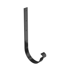 BRYZA STAL Kovový držiak žľabu rovný 125 mm čierny