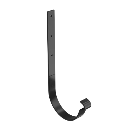 BRYZA STAL Kovový držiak žľabu rovný 125 mm čierny