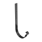 BRYZA STAL Hák žlabu rovný 125 mm černý