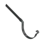 BRYZA STAL Hák žlabu překroucený 125 mm grafitový