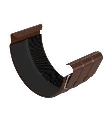 BRYZA STAL Spojka žlabu 150 mm hnědý