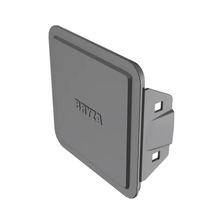 BRYZA PVC zaklapávací plastový kryt čistícího kusu 110 mm grafitová (RAL 7021)