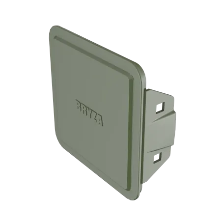 BRYZA PVC zaklapávací plastový kryt čistícího kusu 110 mm zelená (RAL 6020)