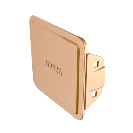 BRYZA PVC zaklapávací plastový kryt čistícího kusu 110 mm měděná